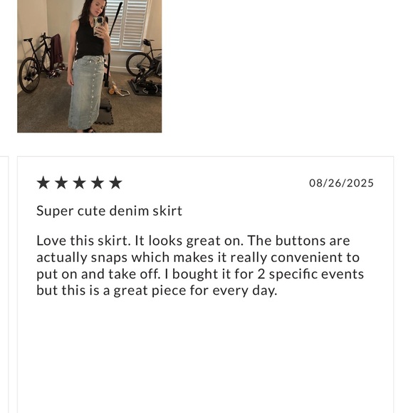 We The Free Astoria Denim Maxi Skirt Sz- 26